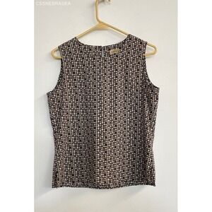 Notations Brown sleeveless blouse‎ - Size S